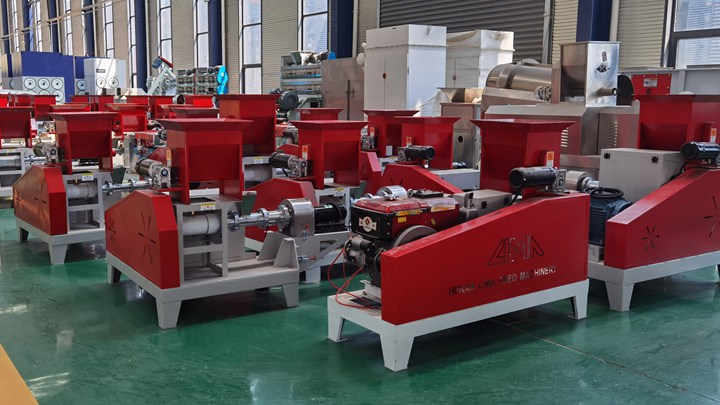 Brand new laying hens feed extruder machine in Indonesia